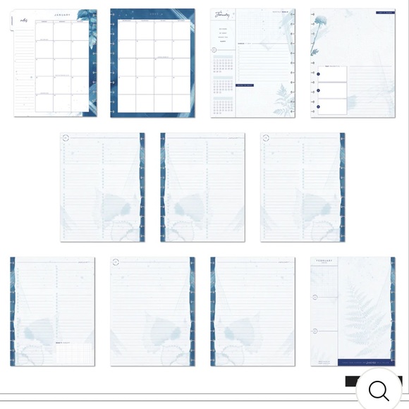 The Happy Planner Office 223 Cyanotype Happy Planner Big Monthly Layout 2 Months Poshmark